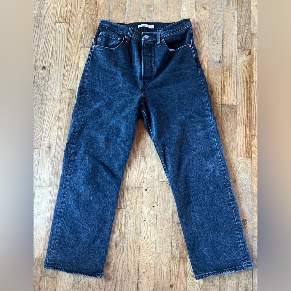 Women’s Ribcage Levi’s Classic Black Cropped Jeans